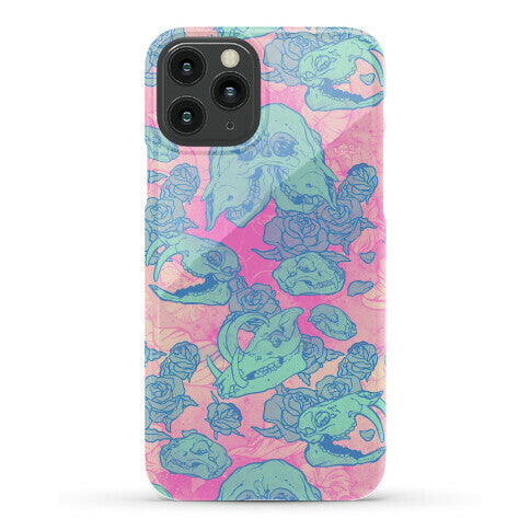 Skulls and Flowers Phone Case