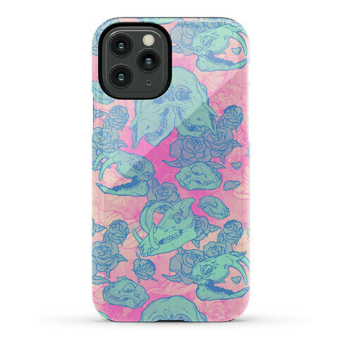 Skulls and Flowers Phone Case