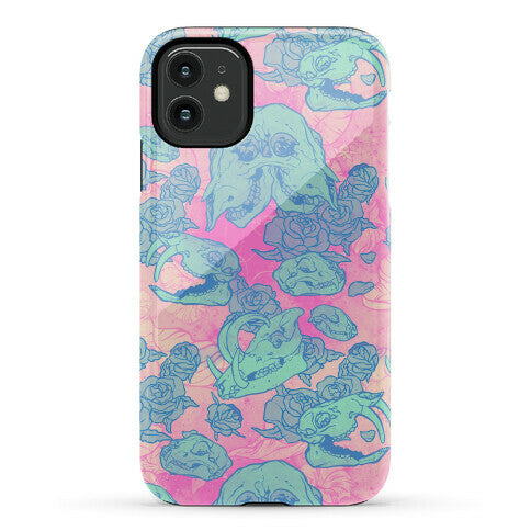 Skulls and Flowers Phone Case