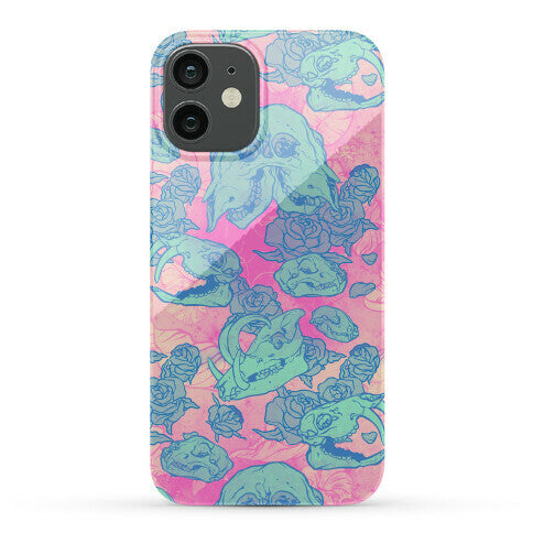 Skulls and Flowers Phone Case