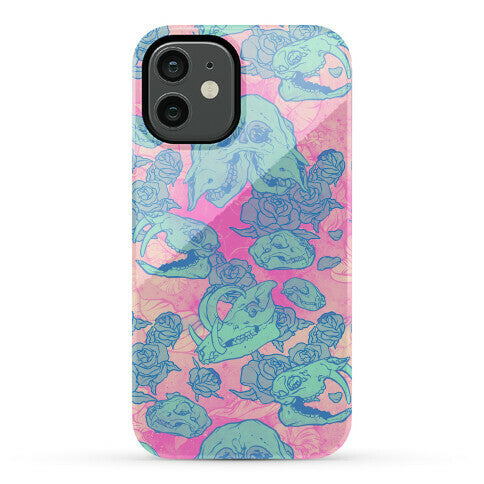 Skulls and Flowers Phone Case