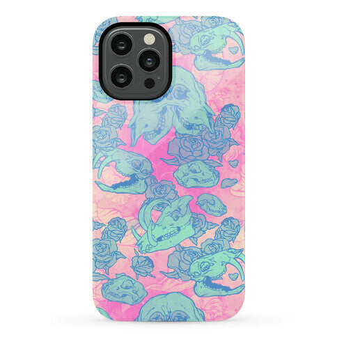 Skulls and Flowers Phone Case