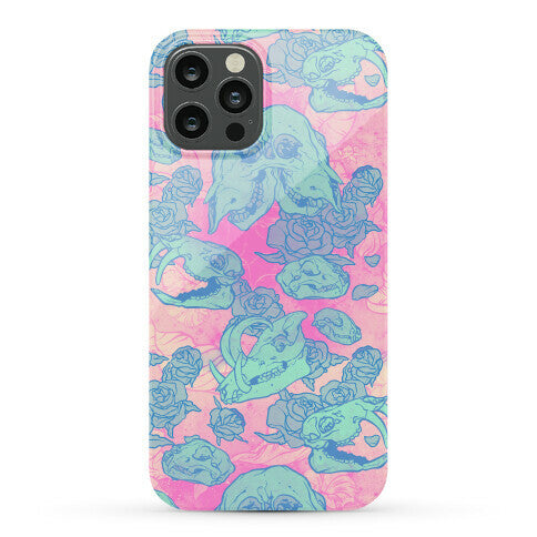 Skulls and Flowers Phone Case