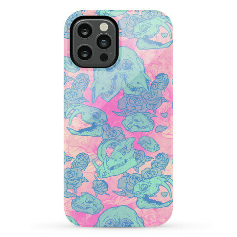 Skulls and Flowers Phone Case