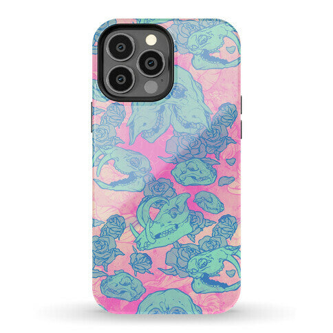 Skulls and Flowers Phone Case