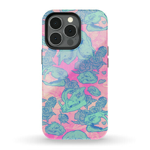 Skulls and Flowers Phone Case