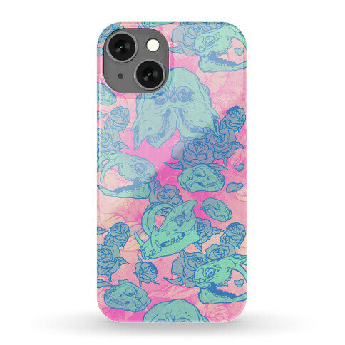 Skulls and Flowers Phone Case