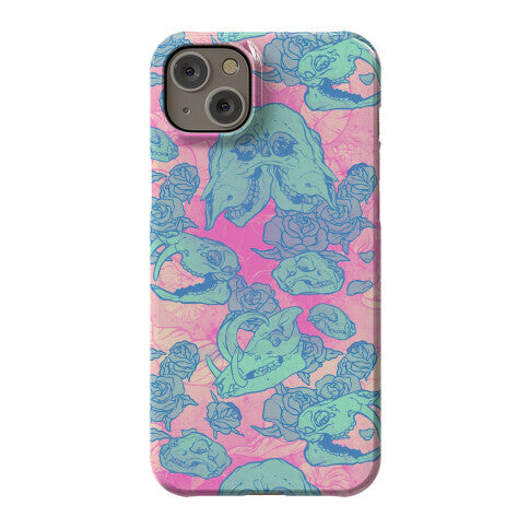 Skulls and Flowers Phone Case