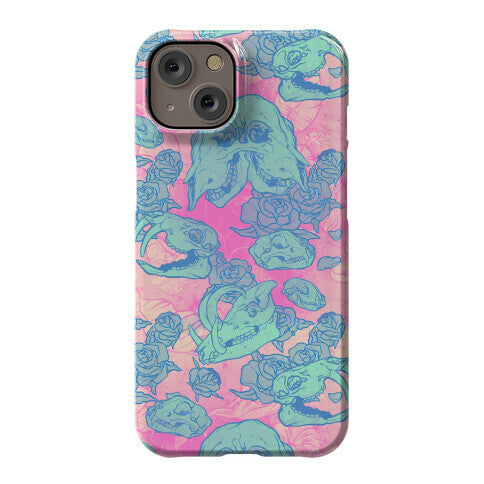 Skulls and Flowers Phone Case