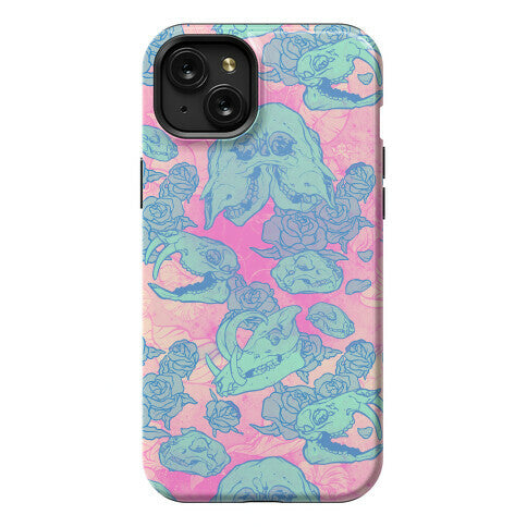 Skulls and Flowers Phone Case