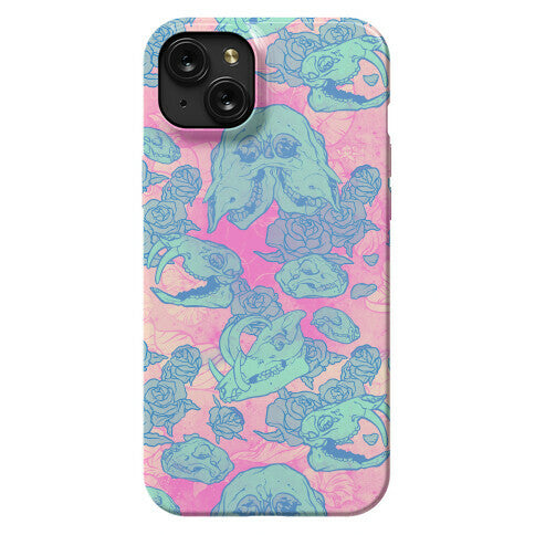 Skulls and Flowers Phone Case