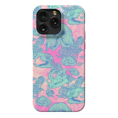 Skulls and Flowers Phone Case