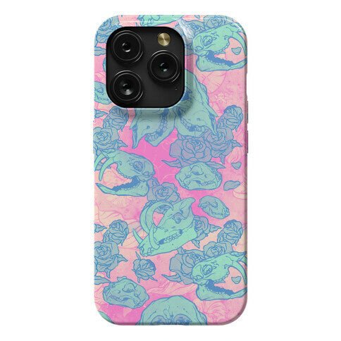 Skulls and Flowers Phone Case