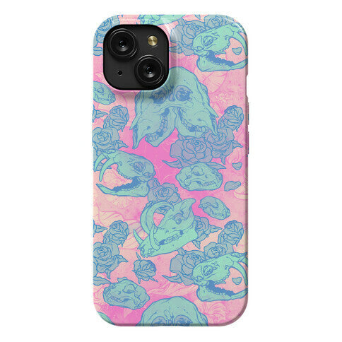 Skulls and Flowers Phone Case