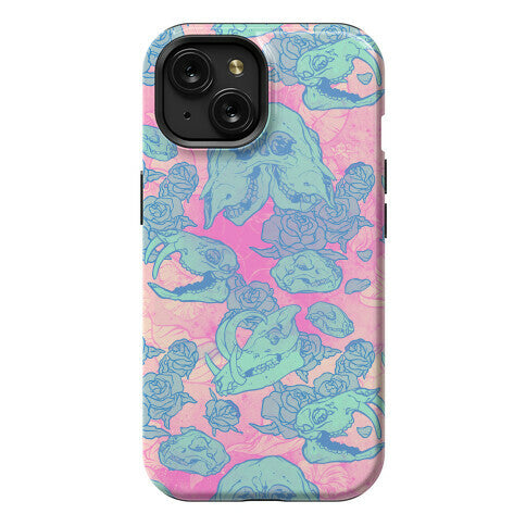 Skulls and Flowers Phone Case