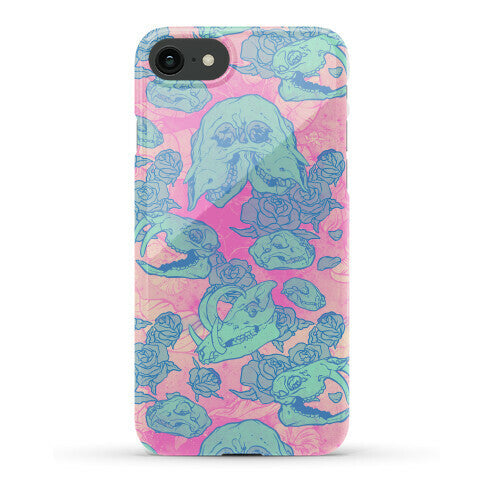 Skulls and Flowers Phone Case