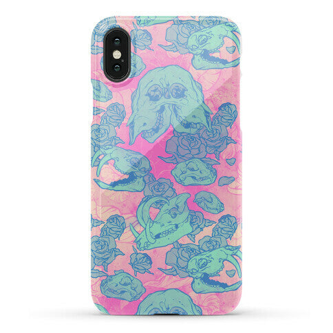 Skulls and Flowers Phone Case