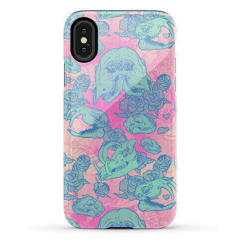 Skulls and Flowers Phone Case