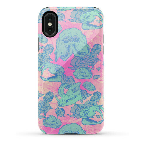 Skulls and Flowers Phone Case