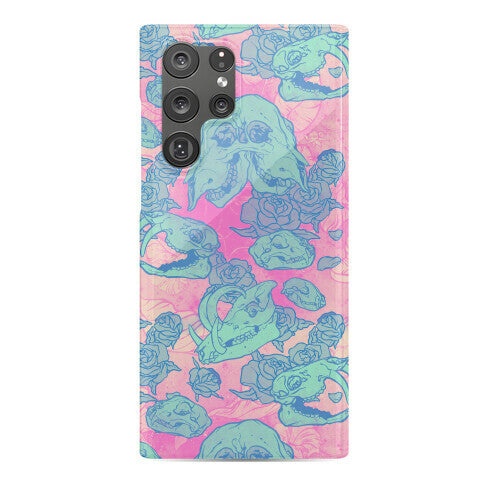 Skulls and Flowers Phone Case