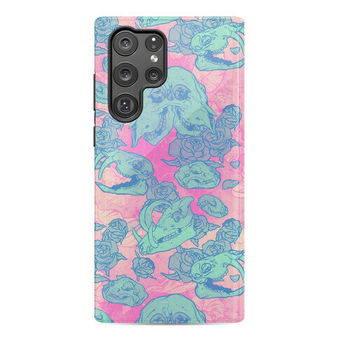 Skulls and Flowers Phone Case