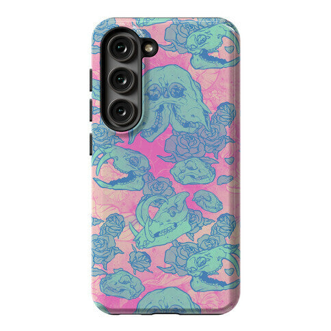 Skulls and Flowers Phone Case