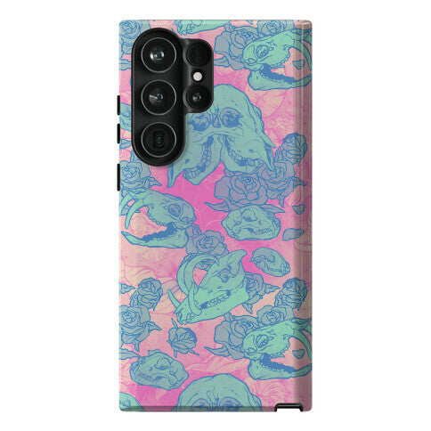 Skulls and Flowers Phone Case