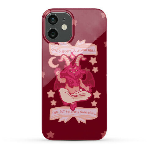 One's Body Is Inviolable Subject To One's Own Will Phone Case