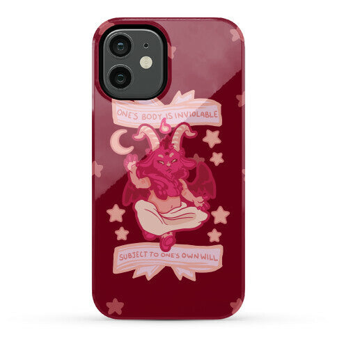 One's Body Is Inviolable Subject To One's Own Will Phone Case