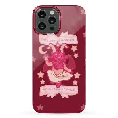 One's Body Is Inviolable Subject To One's Own Will Phone Case