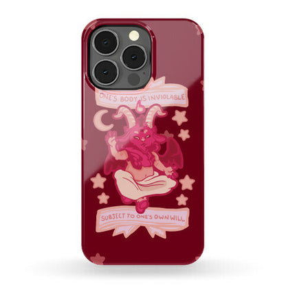 One's Body Is Inviolable Subject To One's Own Will Phone Case