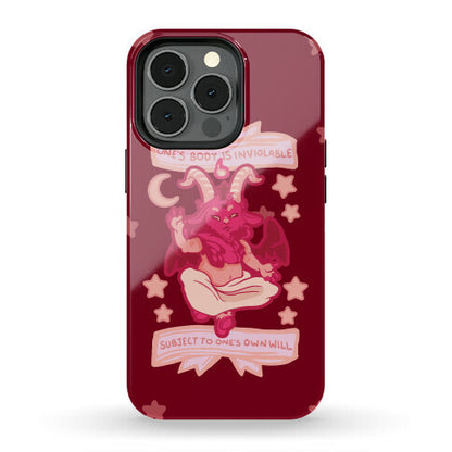 One's Body Is Inviolable Subject To One's Own Will Phone Case