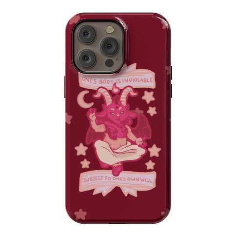 One's Body Is Inviolable Subject To One's Own Will Phone Case