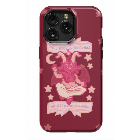 One's Body Is Inviolable Subject To One's Own Will Phone Case