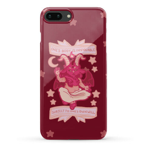 One's Body Is Inviolable Subject To One's Own Will Phone Case