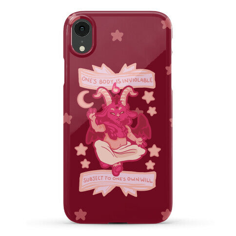 One's Body Is Inviolable Subject To One's Own Will Phone Case