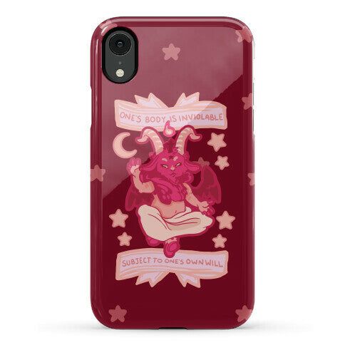 One's Body Is Inviolable Subject To One's Own Will Phone Case