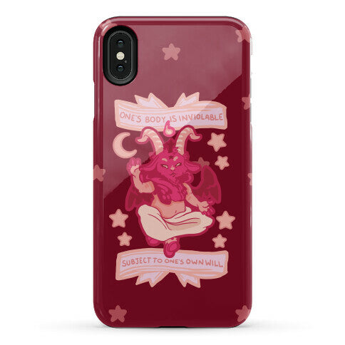 One's Body Is Inviolable Subject To One's Own Will Phone Case