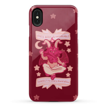 One's Body Is Inviolable Subject To One's Own Will Phone Case