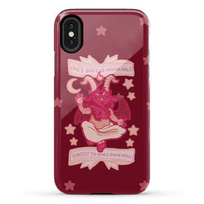 One's Body Is Inviolable Subject To One's Own Will Phone Case