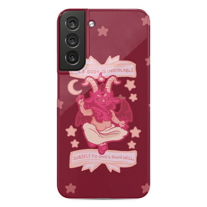 One's Body Is Inviolable Subject To One's Own Will Phone Case