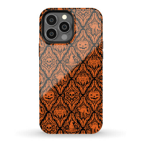 Spooky Vintage Halloween Pattern Phone Case