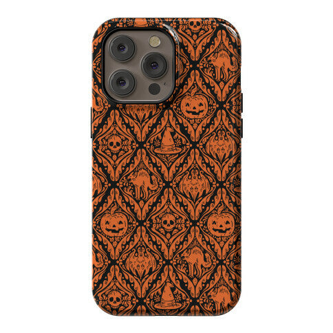 Spooky Vintage Halloween Pattern Phone Case