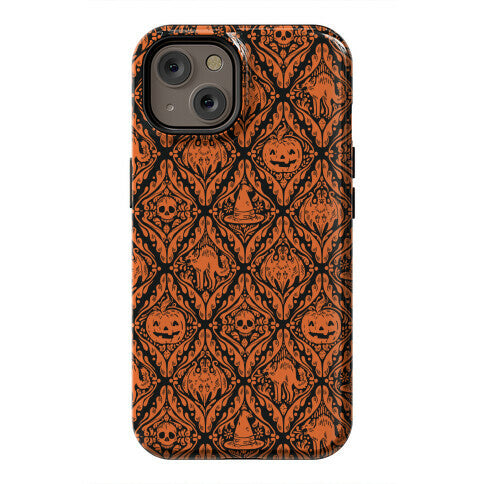 Spooky Vintage Halloween Pattern Phone Case