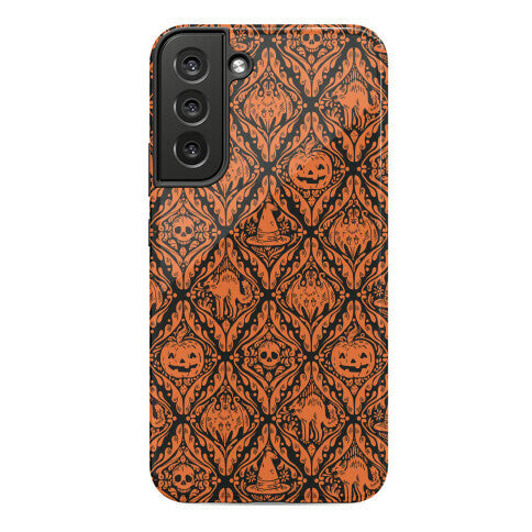 Spooky Vintage Halloween Pattern Phone Case