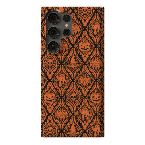 Spooky Vintage Halloween Pattern Phone Case