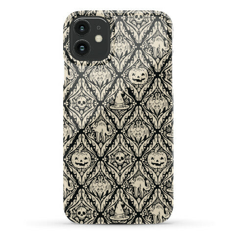 Spooky Vintage Halloween Pattern Phone Case