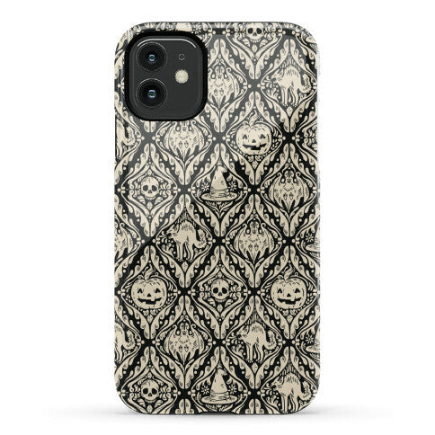 Spooky Vintage Halloween Pattern Phone Case