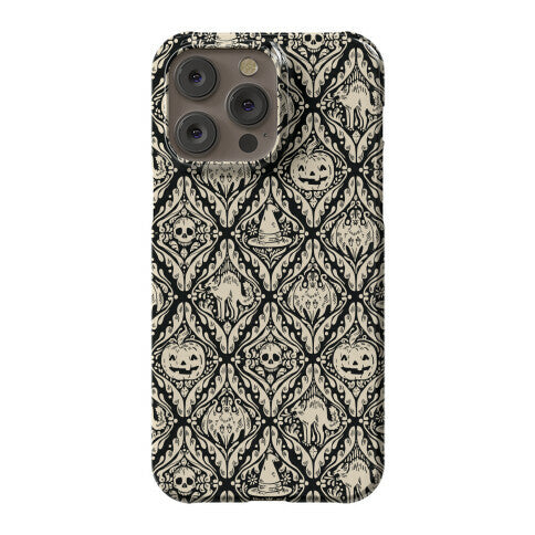 Spooky Vintage Halloween Pattern Phone Case
