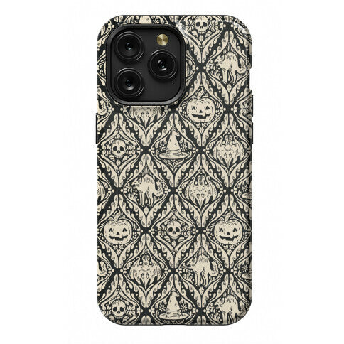 Spooky Vintage Halloween Pattern Phone Case